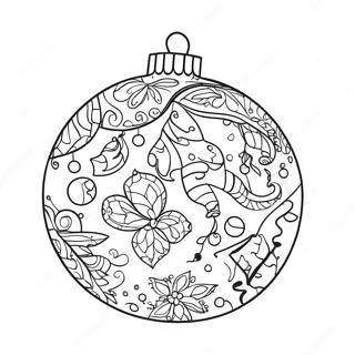 Festlicher Weihnachtsstich Ornament Ausmalbild 6635-5397