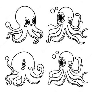 Oktopus Gegen Tintenfisch Ausmalbild 66590-54977