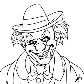 Gangster Gruseliger Clown Ausmalbilder