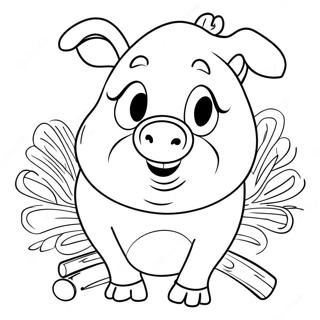 Porky Das Schwein Ausmalbilder