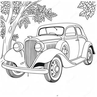 Vintage Klassiker Autos Ausmalbild 66881-55223