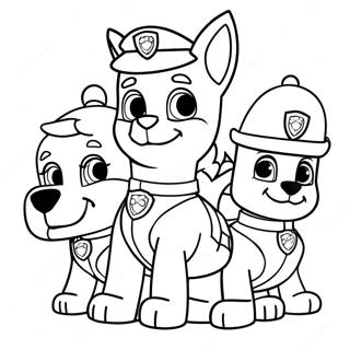 Weihnachts Paw Patrol Ausmalbild 671-536