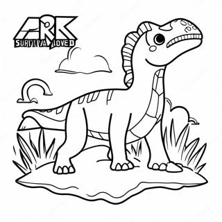 Ark Survival Evolved Logo Ausmalbild 67262-55482