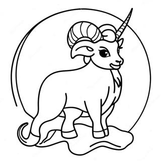 Steinbock Sternzeichen Ausmalbild 67302-55522