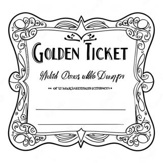 Magisches Goldenes Ticket Abenteuer Ausmalbild 67423-55636