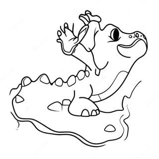 Dinosaurier Fussabdruck Ausmalbild 67502-55681