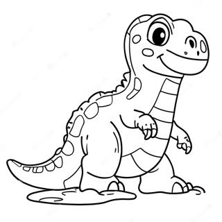 Dinosaurier Fussabdruck Ausmalbild 67502-55684