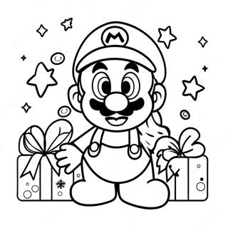 Mario Weihnachtsausmalbild 6754-5489