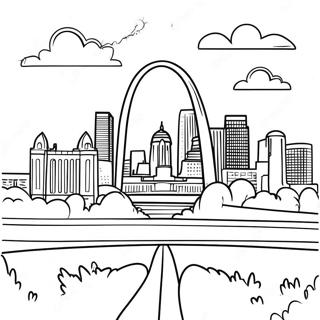 St Louis Skyline Ausmalbild 67792-55907