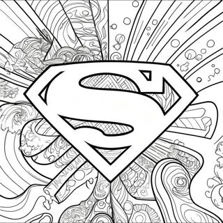 Superman Logos Ausmalbilder