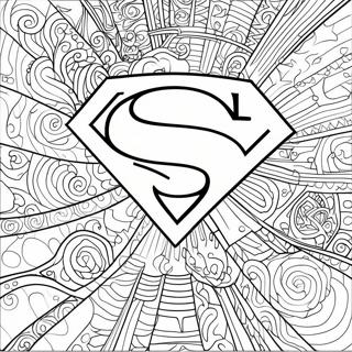 Klassisches Superman Logo Ausmalbild 67803-55941