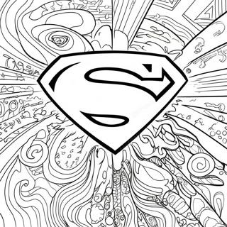 Klassisches Superman Logo Ausmalbild 67803-55942