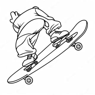 Coole Skateboard Tricks Ausmalbild 6795-5525