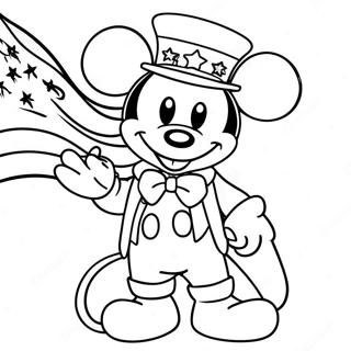 Mickey Im Patriotischen Outfit Ausmalbild 68133-56199