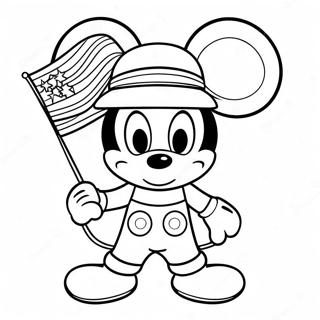 Mickey Im Patriotischen Outfit Ausmalbild 68133-56200