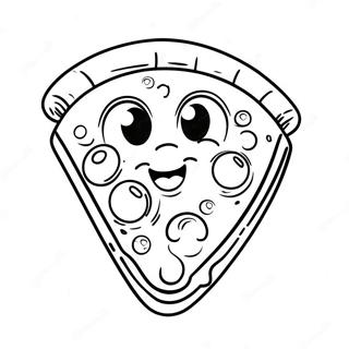 Niedliches Pizza Emoji Ausmalbild 68293-56317