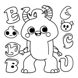 Alphabet Monster Ausmalbild 68382-56390