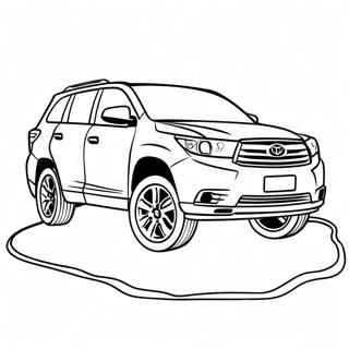 Toyota Highlander Abenteuer Ausmalbild 68483-56479