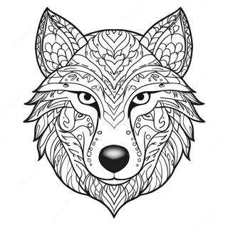 Wolfskopf Ausmalbild 68512-56492