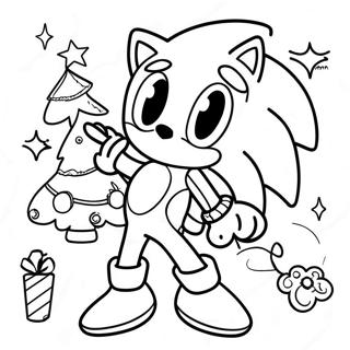 Sonic Weihnachten Ausmalbilder