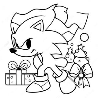 Sonic Weihnachten Ausmalbild 6854-5570