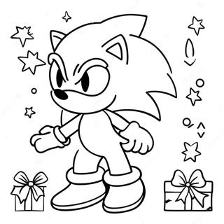 Sonic Weihnachten Ausmalbild 6854-5571