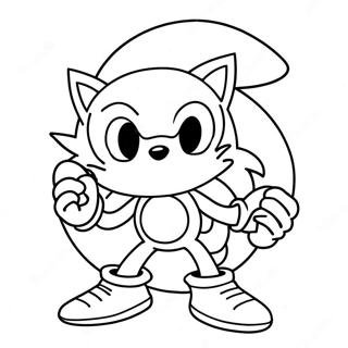 Sonic Der Igel Mit Weihnachtsmannmutze Ausmalbild 6855-5573