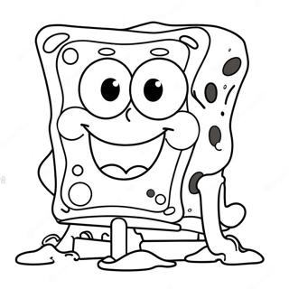 Frohliches Spongebob Gesicht Ausmalbild 68643-56602