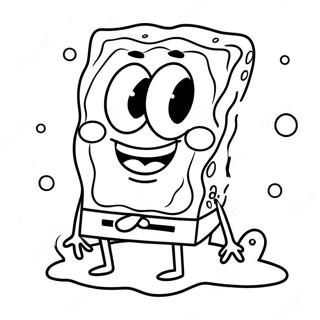 Frohliches Spongebob Gesicht Ausmalbild 68643-56603