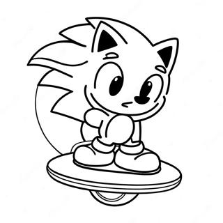 Sonic Auf Hoverboard Ausmalbild 68764-56685