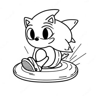 Sonic Auf Hoverboard Ausmalbild 68764-56687