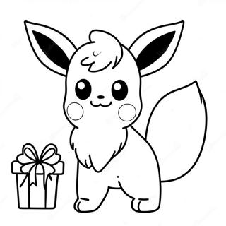 Eevee Weihnachtsausmalbild 68963-56848