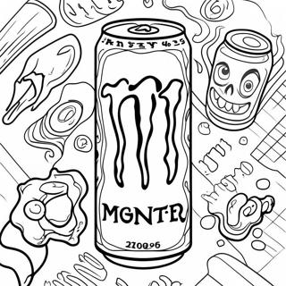 Monster Energy Getrankedose Ausmalbild 69034-56899