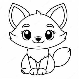 Kawaii Fuchs Ausmalbild 6904-5609