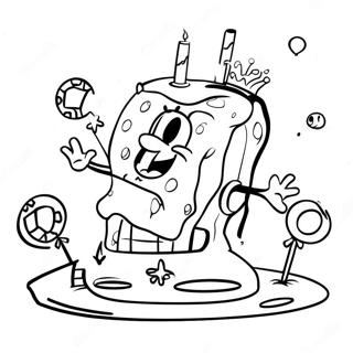 Spongebob Alles Gute Zum Geburtstag Ausmalbild 69113-56966