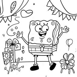 Spongebob Alles Gute Zum Geburtstag Ausmalbild 69113-56968