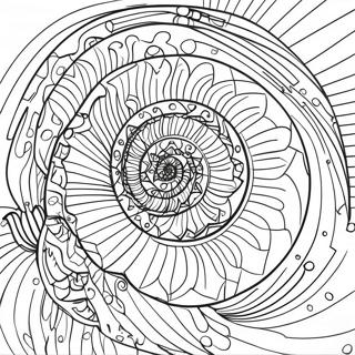 Fibonacci Ausmalbilder