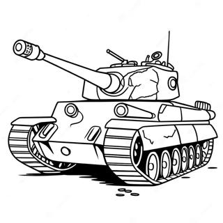 Getarnter Tiger Panzer Ausmalbild 69364-57159