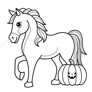 Halloween Pferd Ausmalbild 69843-57526