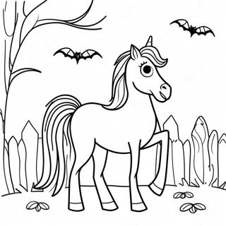 Halloween Pferd Ausmalbild 69843-57758