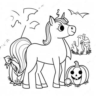 Halloween Pferd Ausmalbild 69843-57759