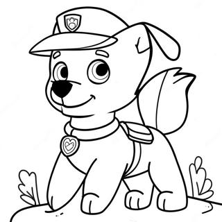 Abenteuerliche Skye Paw Patrol Ausmalbild 69874-57560