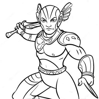 Navi Krieger Im Kampf Ausmalbild 69944 57844