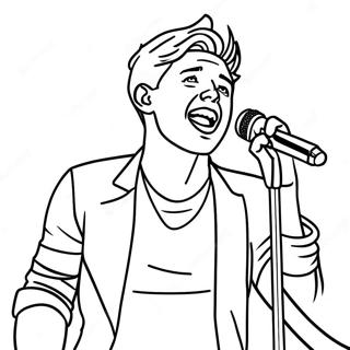 Niall Horan Singt Auf Der Buhne Ausmalbild 69974-57641