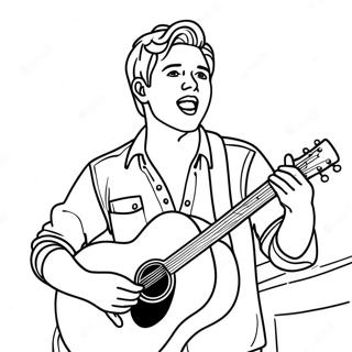 Niall Horan Singt Auf Der Buhne Ausmalbild 69974 57864