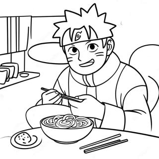 Naruto Geniesst Kostliche Ramen Ausmalbild 70124-57992