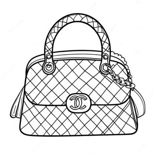 Chanel Handtasche Ausmalbild 70524-58305