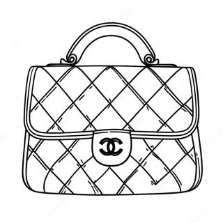 Chanel Handtasche Ausmalbild 70524-58306