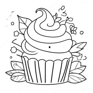 Leckeres Cupcake Backen Ausmalbild 7065-5751