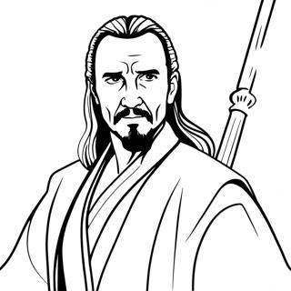 Qui Gon Jinn Ausmalbild 70753-58482